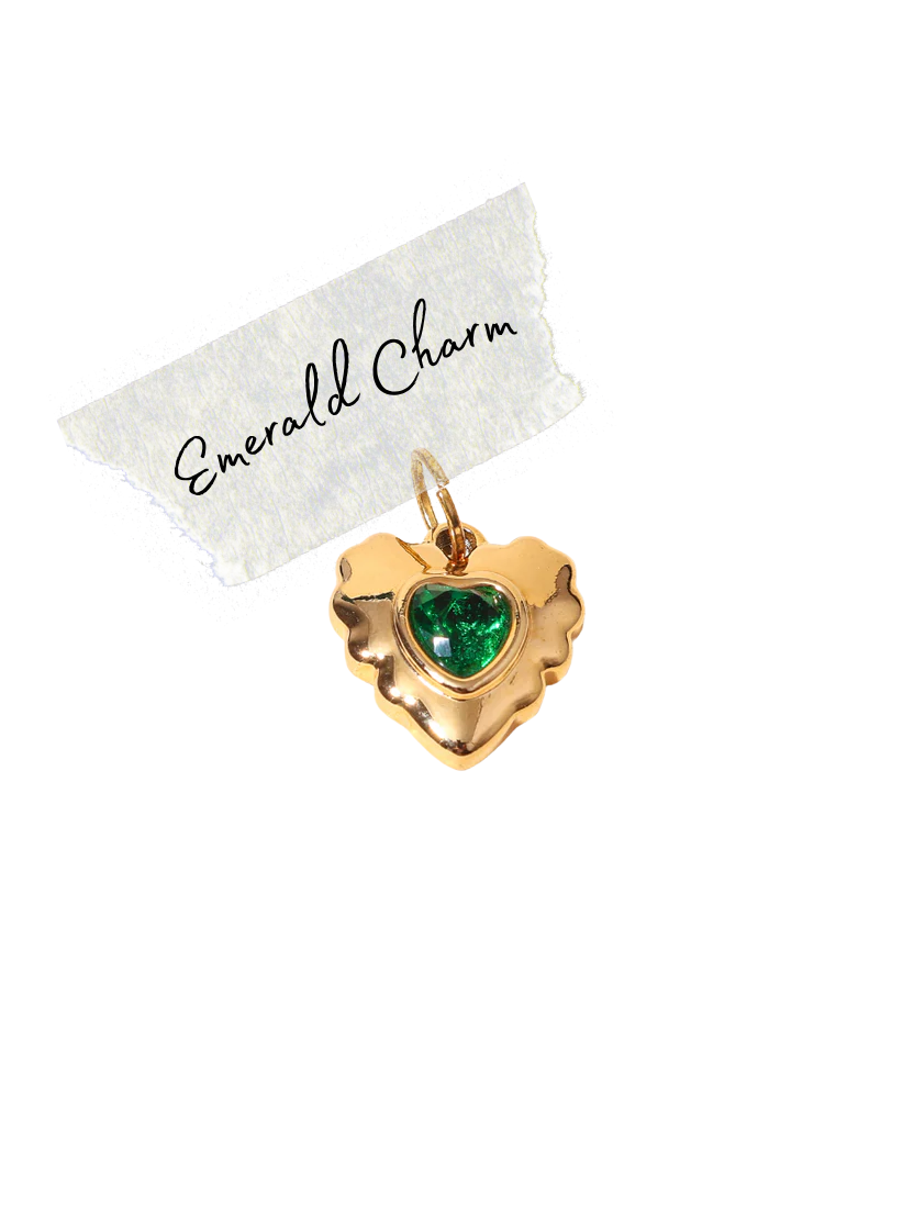 Emerald Heart Charm