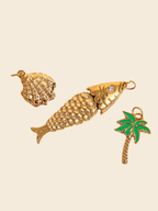 Golden Conch Charm