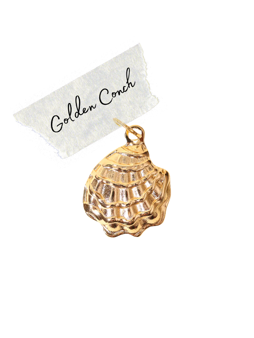 Golden Conch Charm