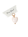 White Heart Charm