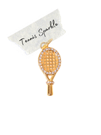 Tennis Sparkle Racket Charm