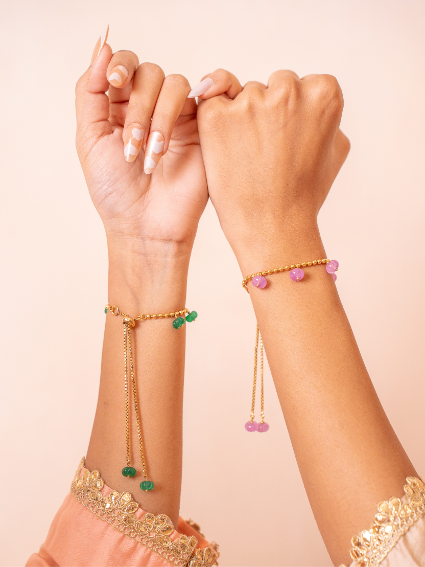 Lilac Quartz Sister Bracelet Rakhi