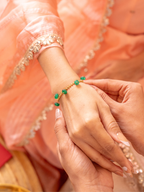 Emerald Onyx Sister Bracelet Rakhi