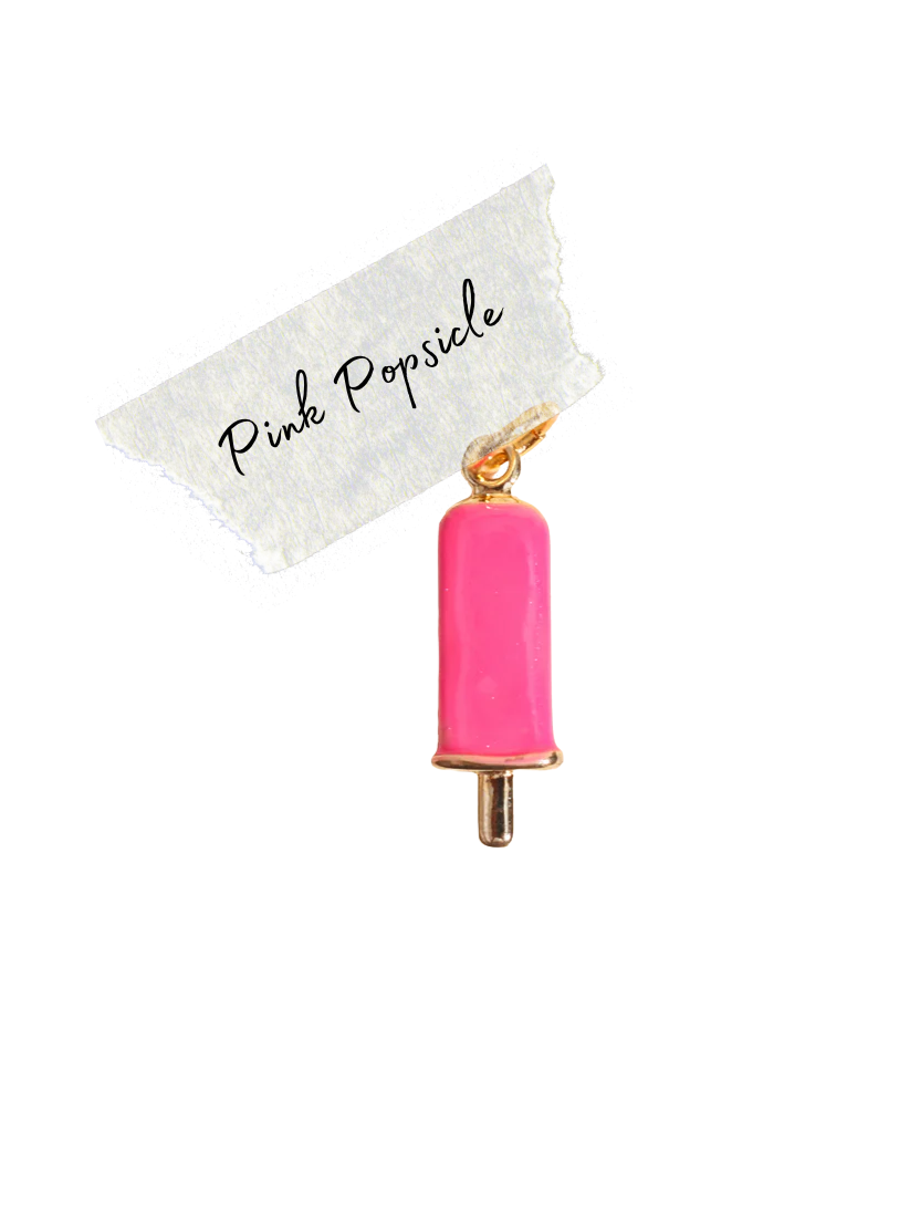 Pink Popsicle Charm