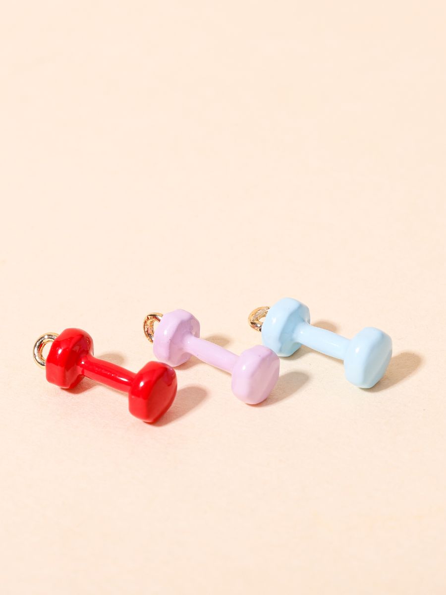 Blue Power Dumbbell Charm