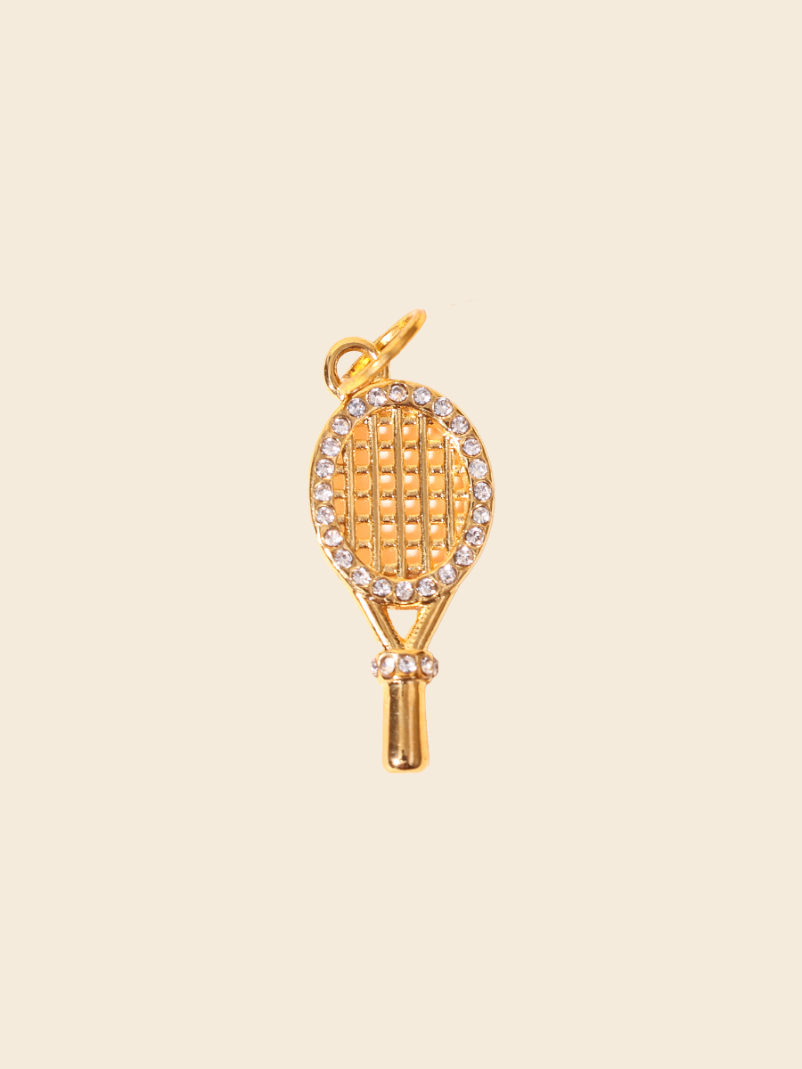 Tennis Sparkle Racket Charm