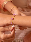 Lilac Quartz Sister Bracelet Rakhi