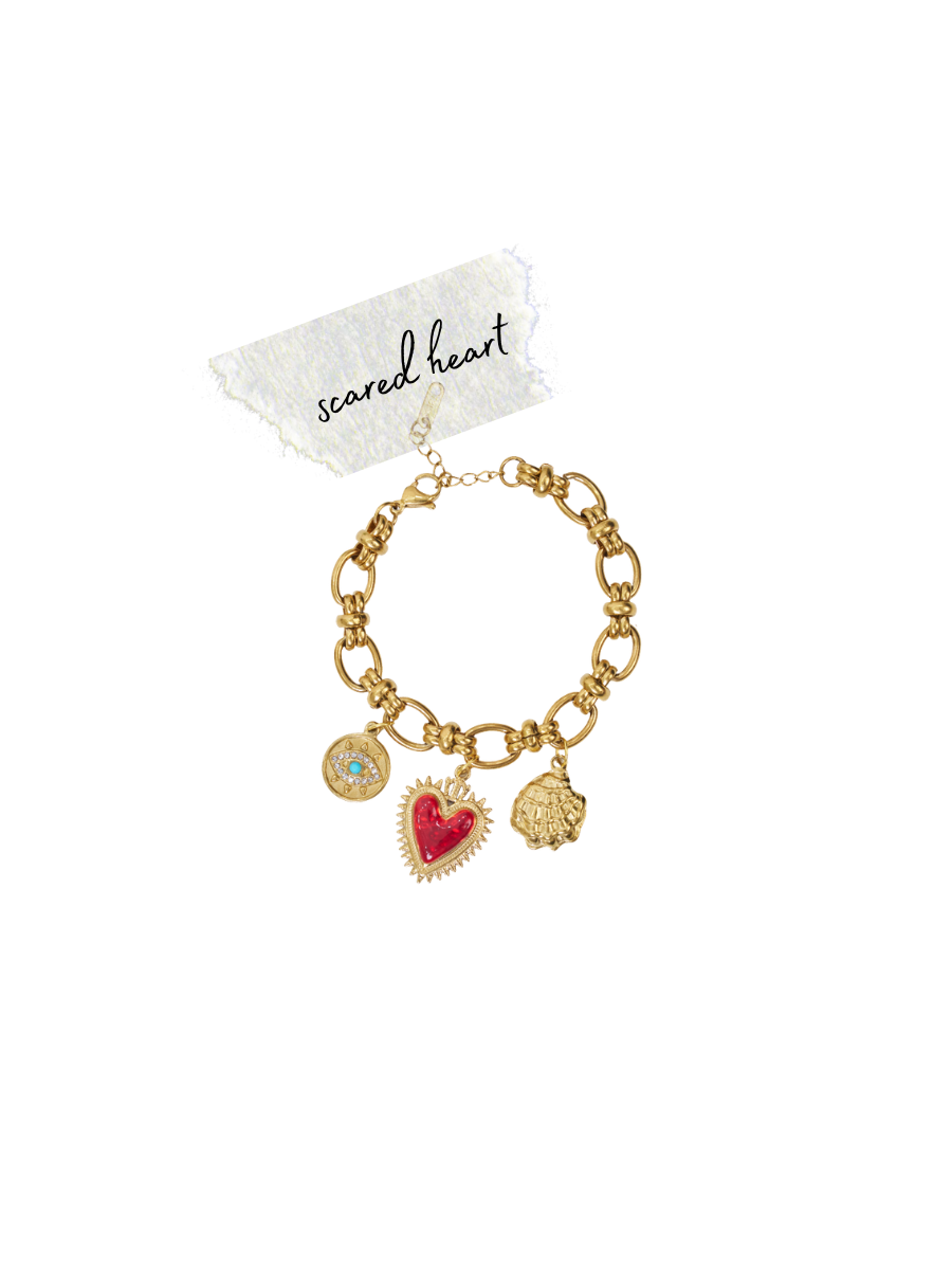 Sacred Heart Charm Bracelet