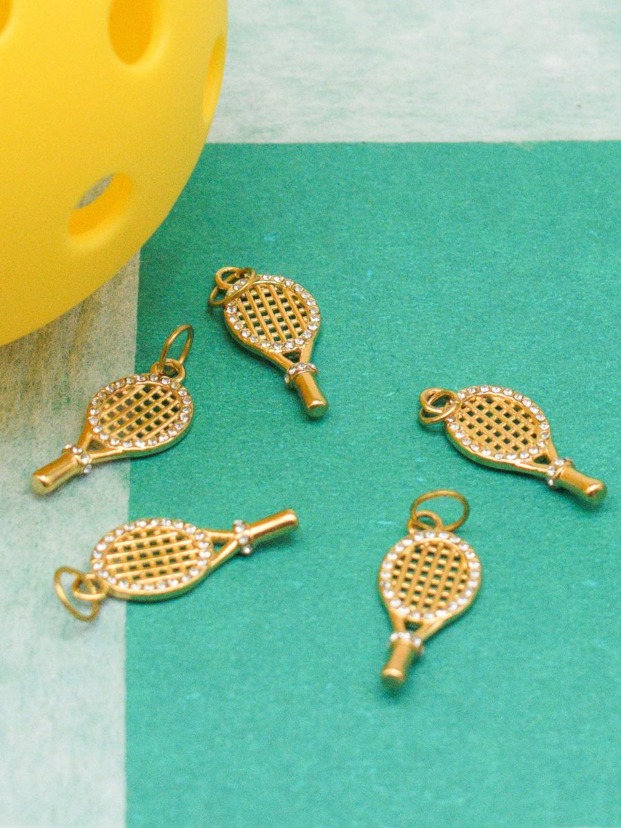 Tennis Sparkle Racket Charm