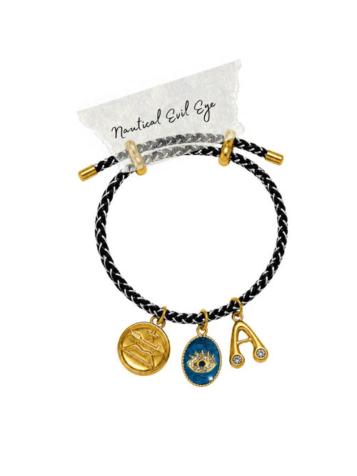 Nautical Evil Eye Cord Bracelet
