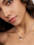 Amethyst Zodiac Charm Necklace