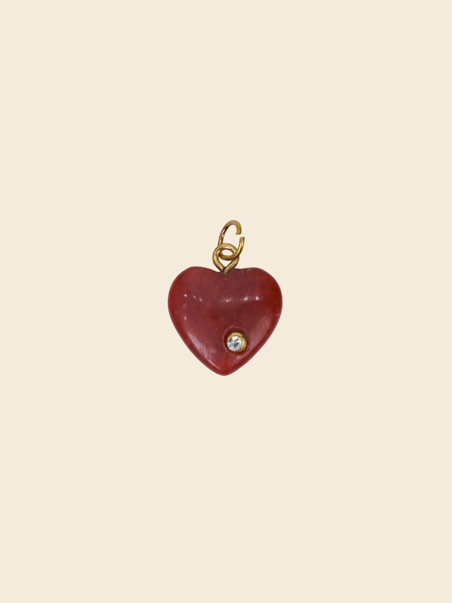 Crimson Heart Charm