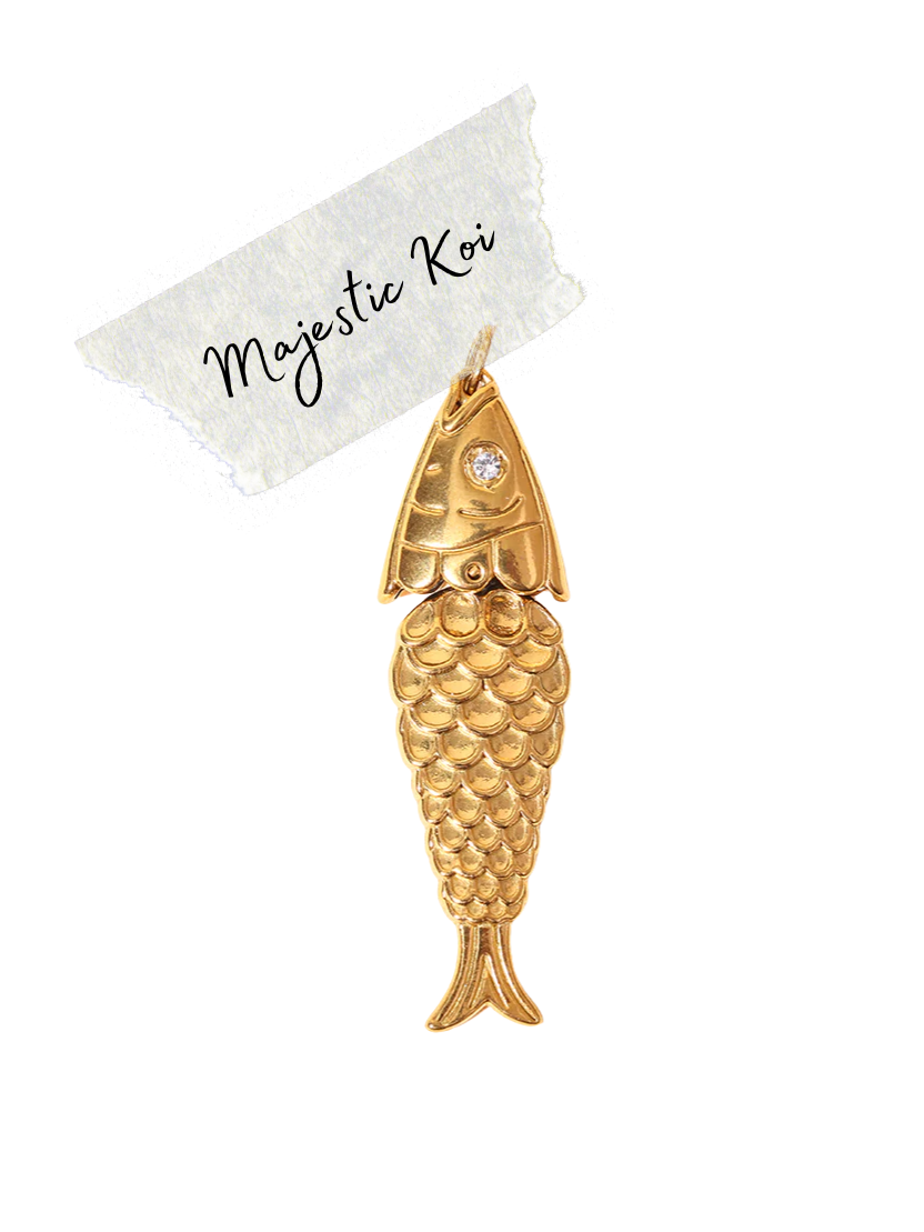 Majestic Koi Charm