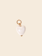 White Heart Charm