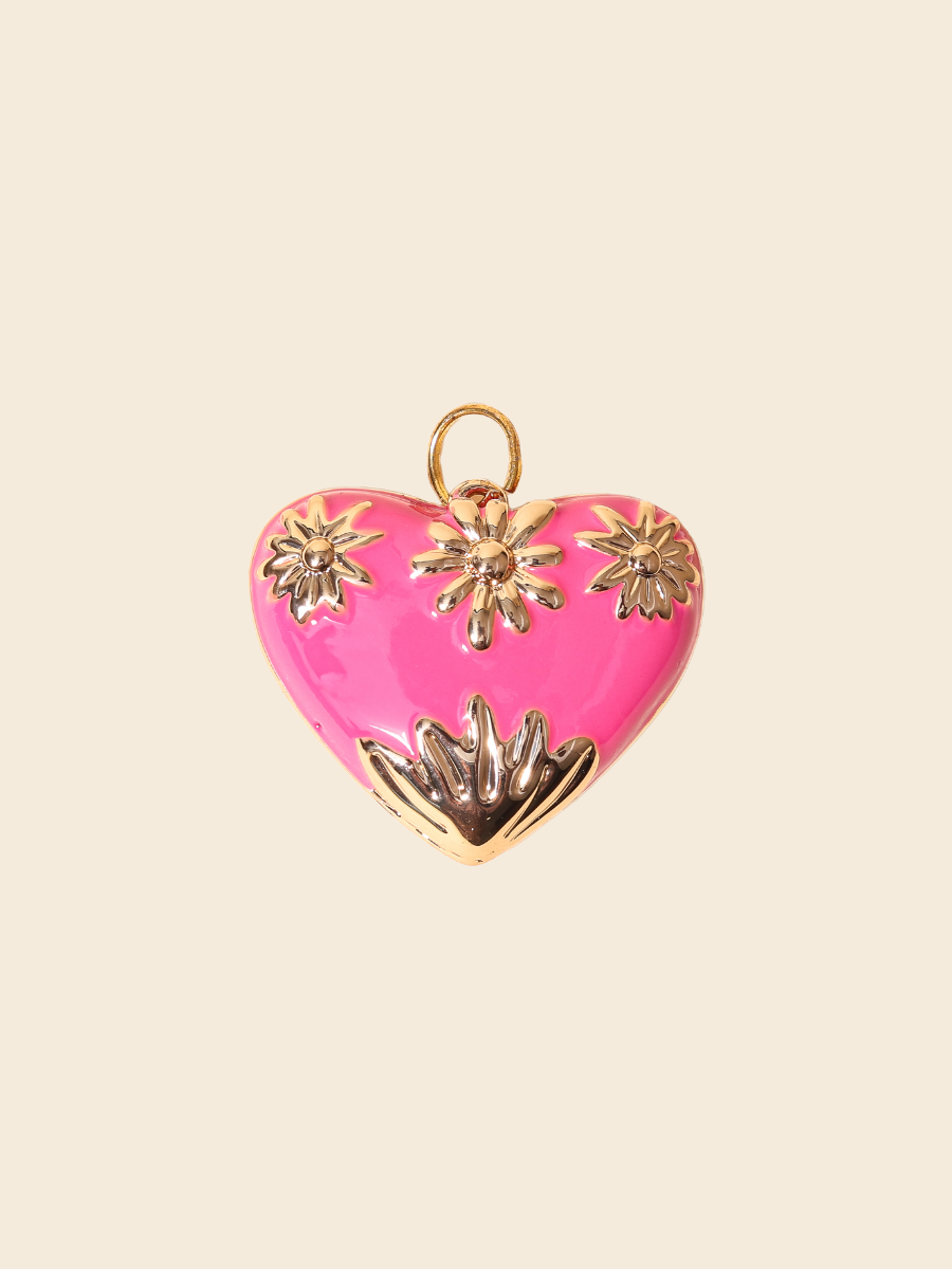 Blooming Heart Charm