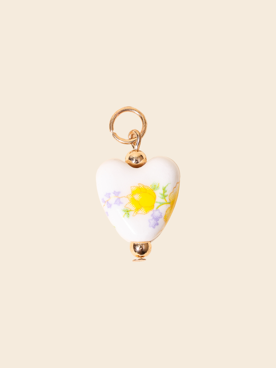 Daisy Heart Charm