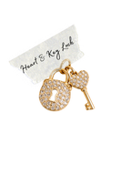 Heart & Key Lock Charm