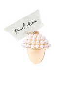 Pearl Acorn Charm
