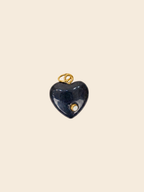 Midnight Heart Charm