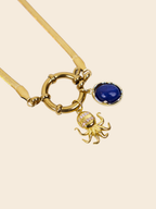 Stoned octopus charm