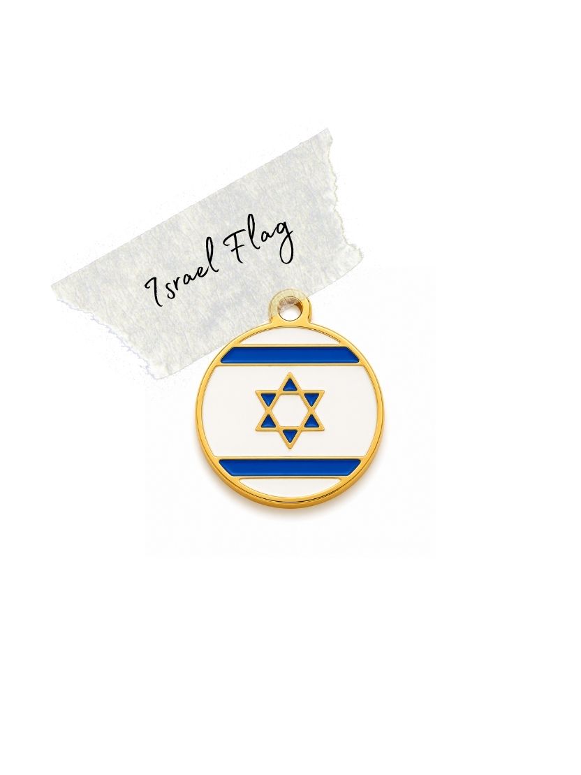 Israel Flag Coin Charm