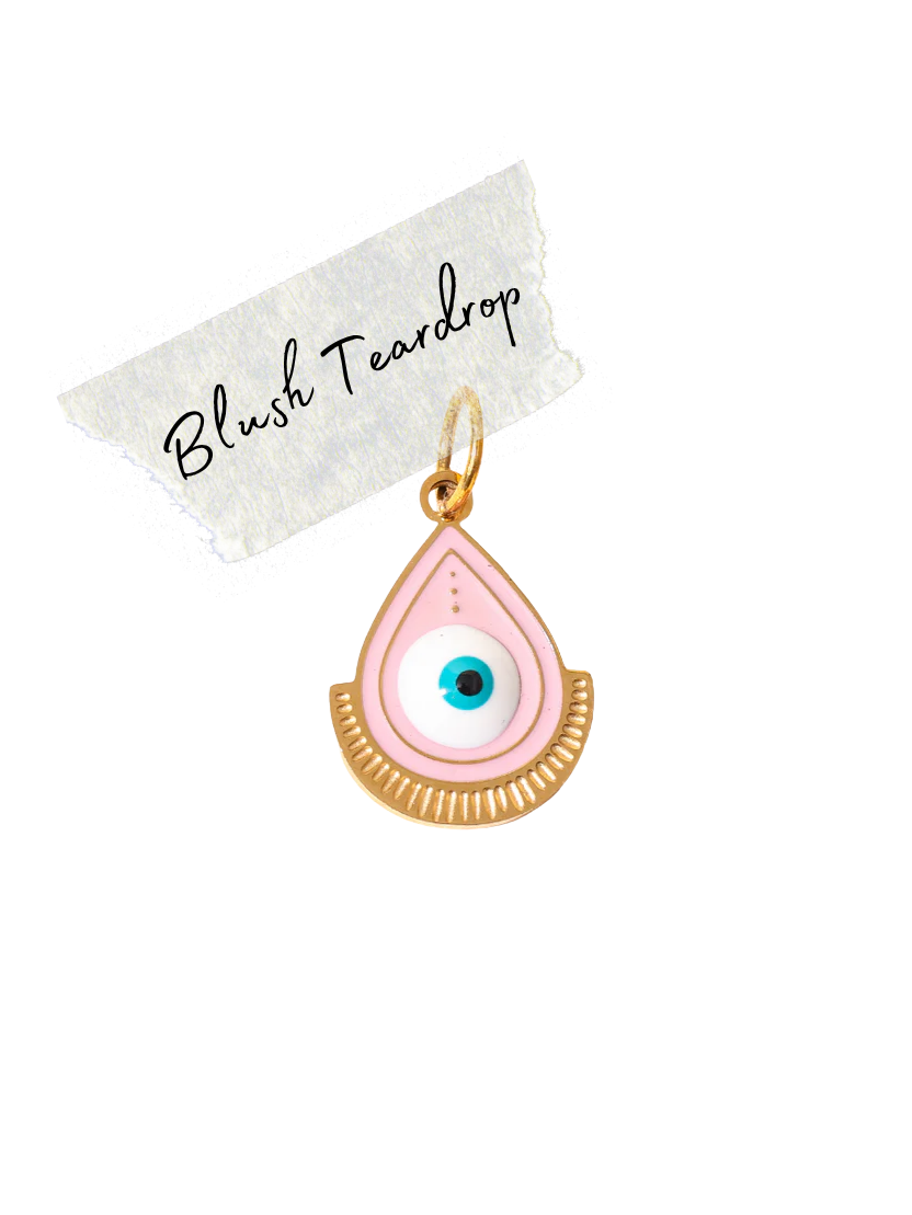 Blush Teardrop Eye Charm