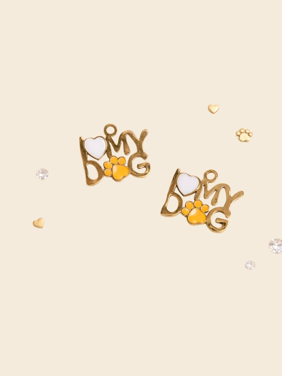 I Love My Dog Charm