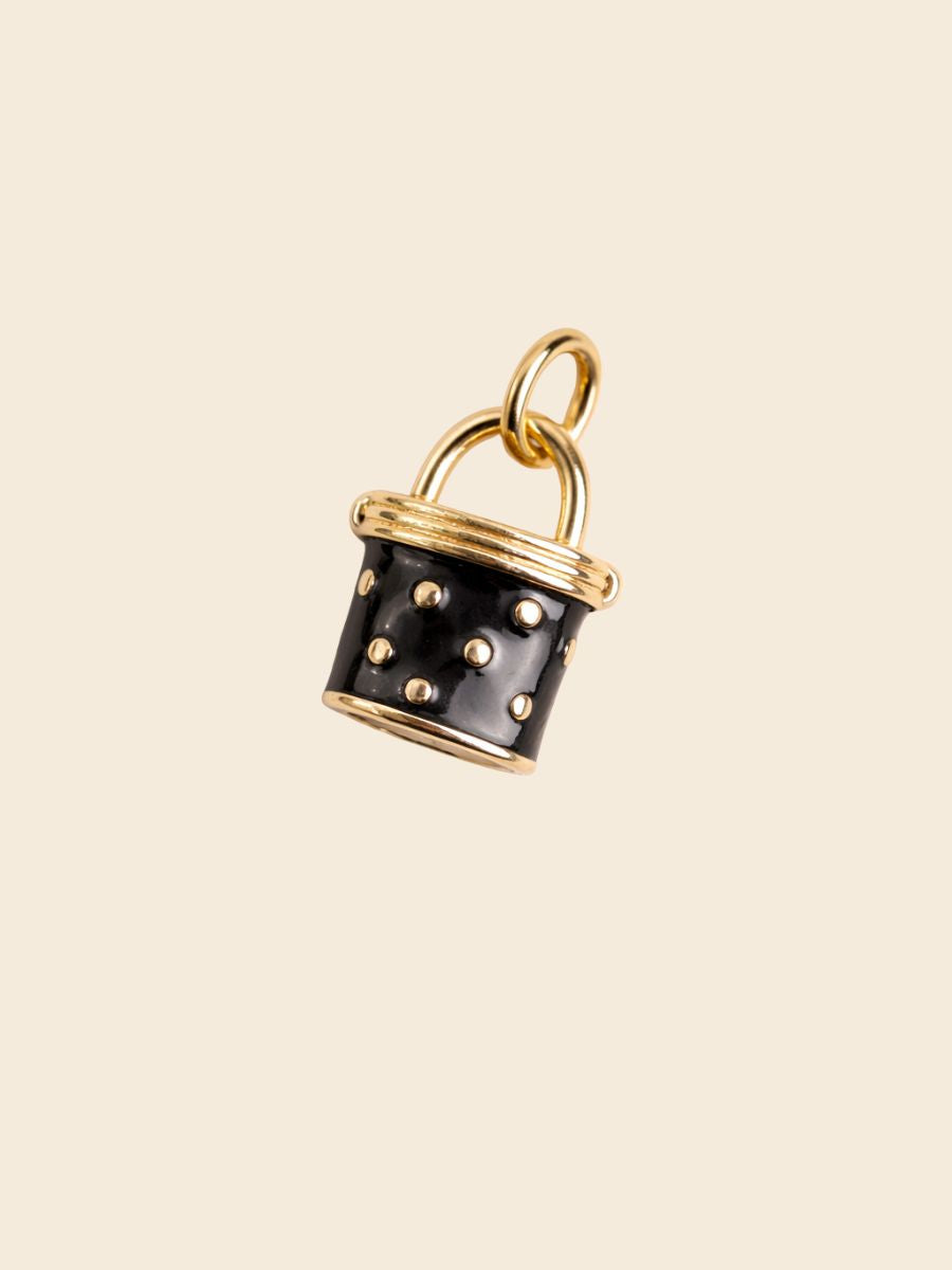 Midnight Sparkle Lock Charm