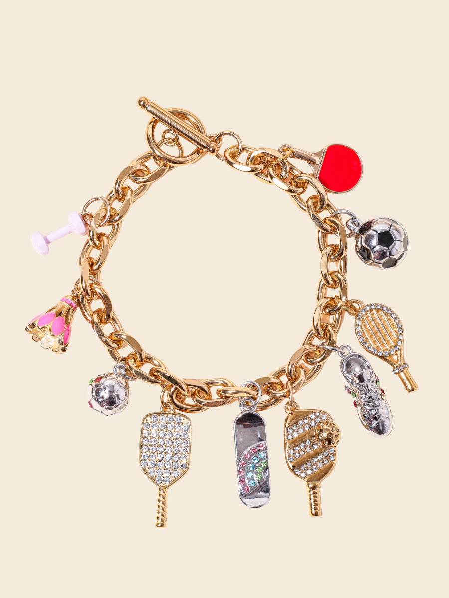 Multicolour Football Spark Charm