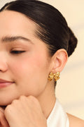 Belle Bow Studs in Gold