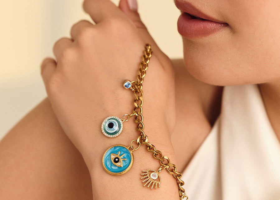Evil Eye Protection Charm Bracelet