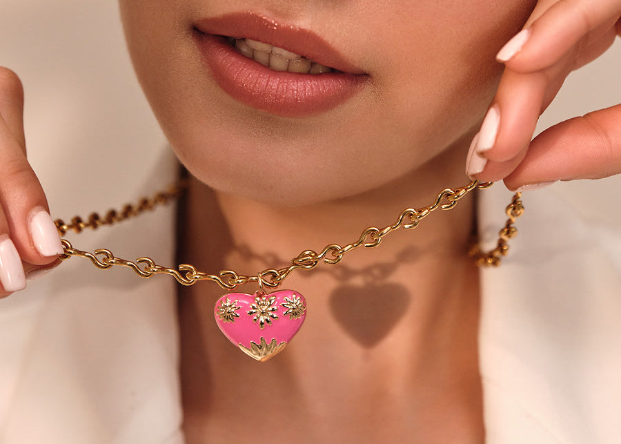 Blooming Heart Charm