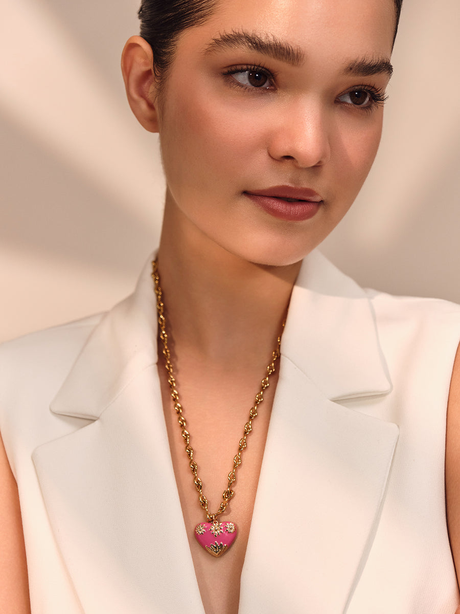 Blooming Heart Charm