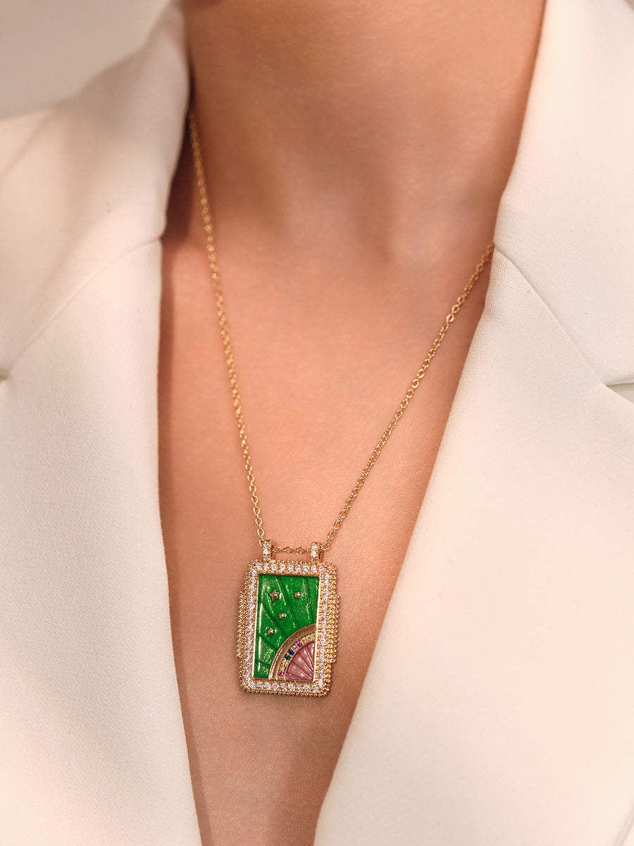 Emerald Horizon Necklace