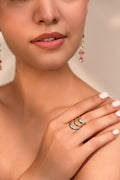 Tri-tone Wave Ring