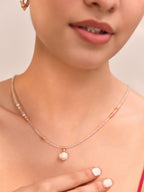 Pearl Glow Beaded Necklace