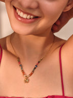 Elephant Charm Beaded Necklace