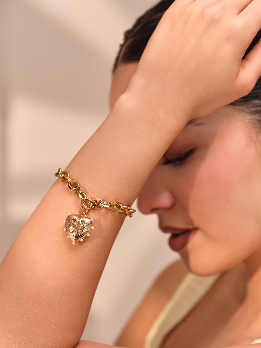 Gilded Heart Charm