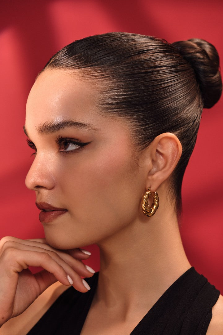 Aurora Twist Hoops