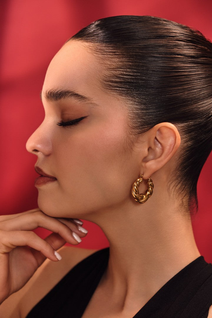 Aurora Twist Hoops