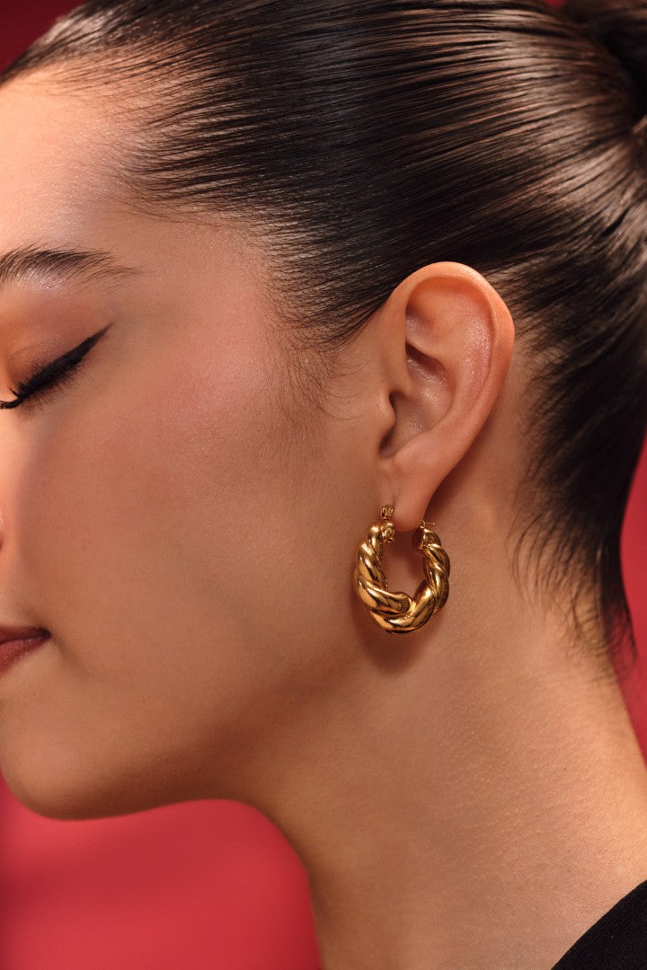 Aurora Twist Hoops