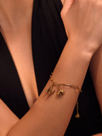 Golden Safari Charm Bracelet
