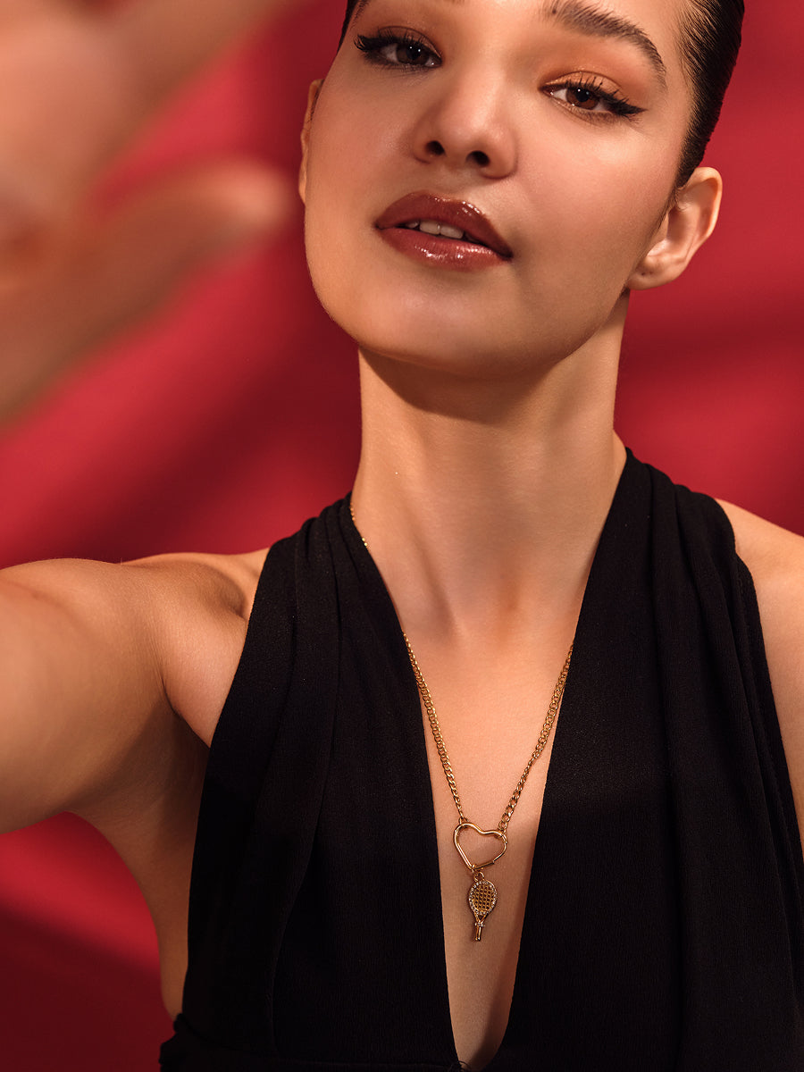 Tennis Sparkle Racket Charm