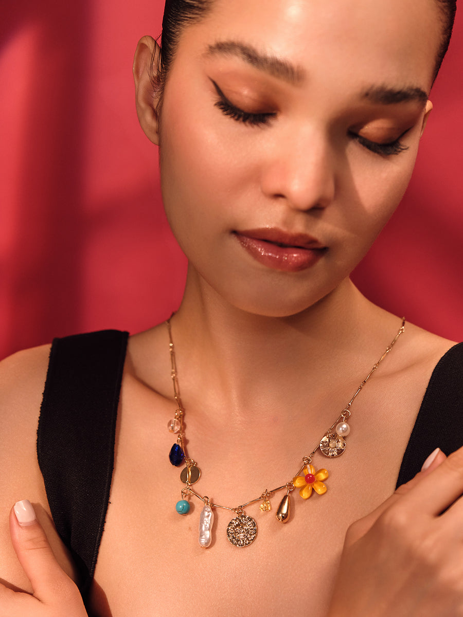 Glowing Flower Necklace