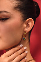 Celeste Gem Hoops