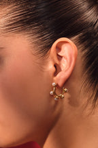 Cascade Pearl Hoops