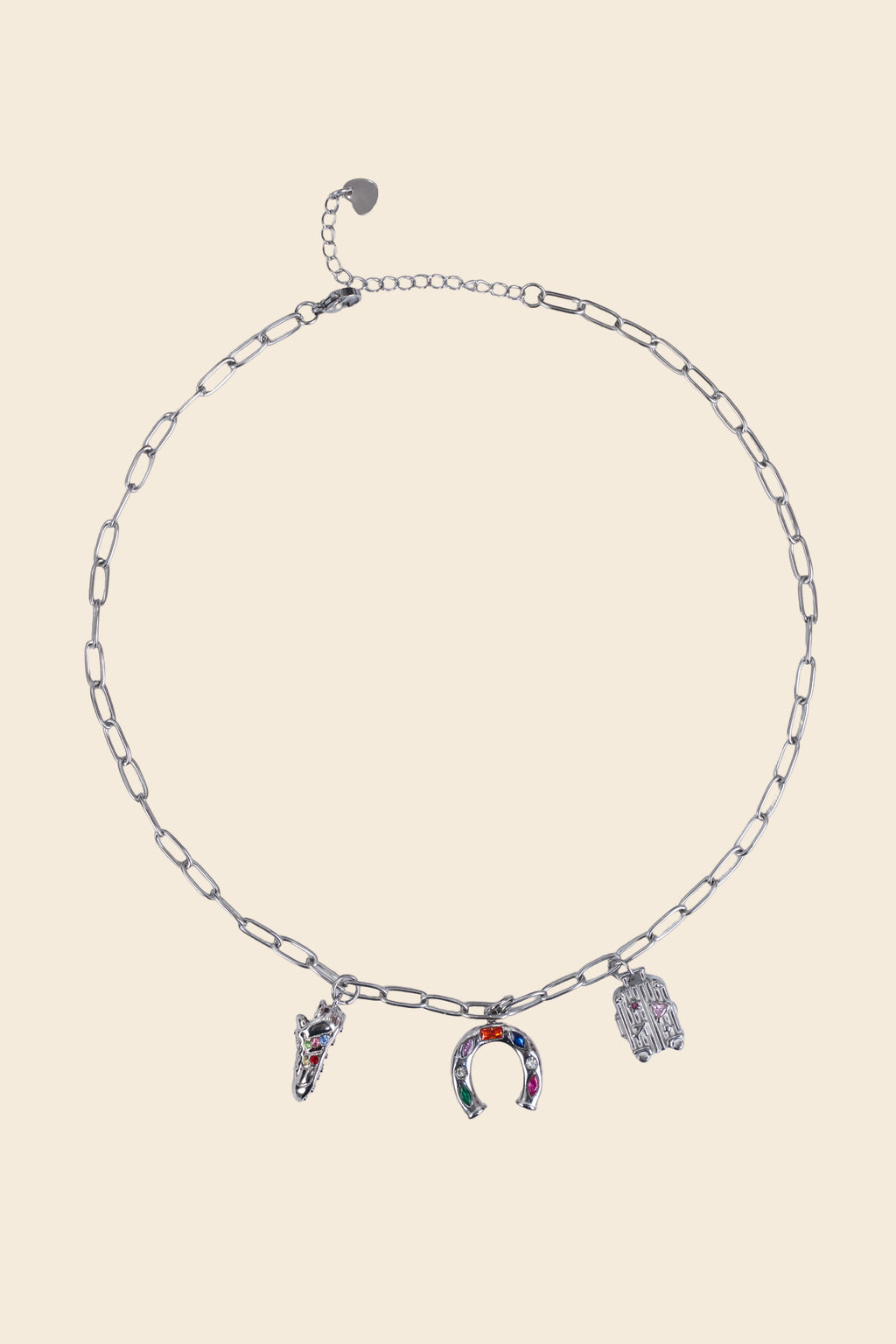 Silver lucky Horseshoe Charm