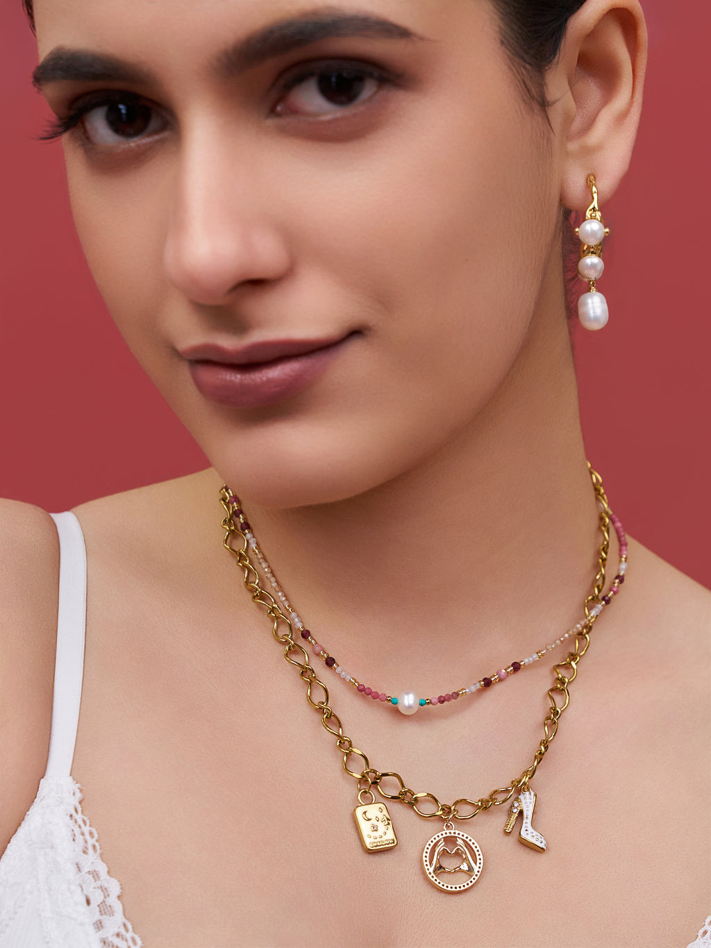 Vogue Vibes Charm Necklace