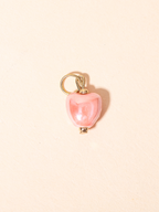 Peach Blush Heart Charm