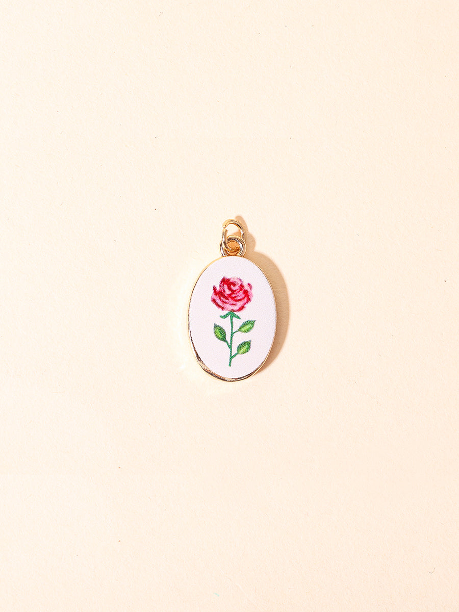 Eternal Rose Oval Charm